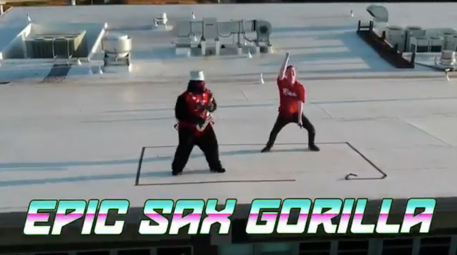 Roof Stunt With &quot;Epic Sax Gorilla&quot; Costs Minor League Baseball Team Thousands Of Dollars In Fines