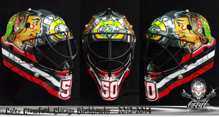 Corey Crawford&#39;s Stadium Series Mask Is Missing