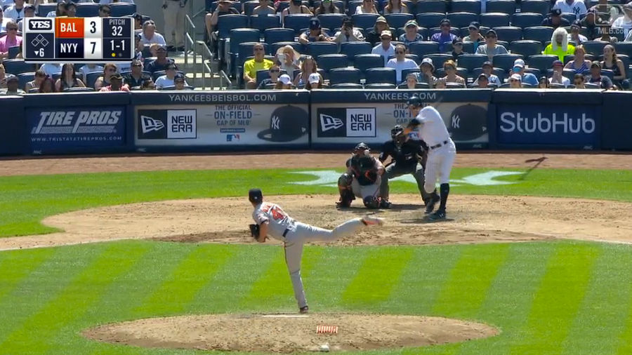 Aaron Judge Caps Two-Day Tear Through O's Pitching With This Monster 495-Foot Dinger