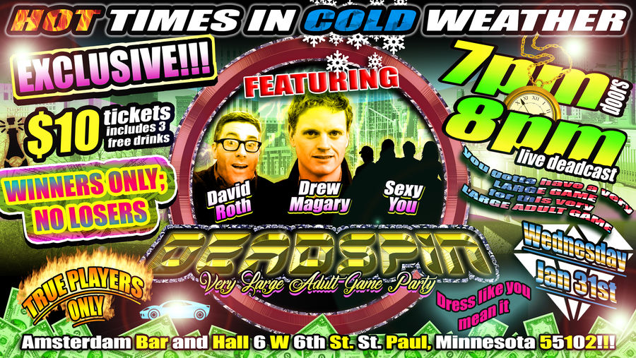 There's Gonna Be A Deadspin Very Large Adult Game Party And You Are
Invited