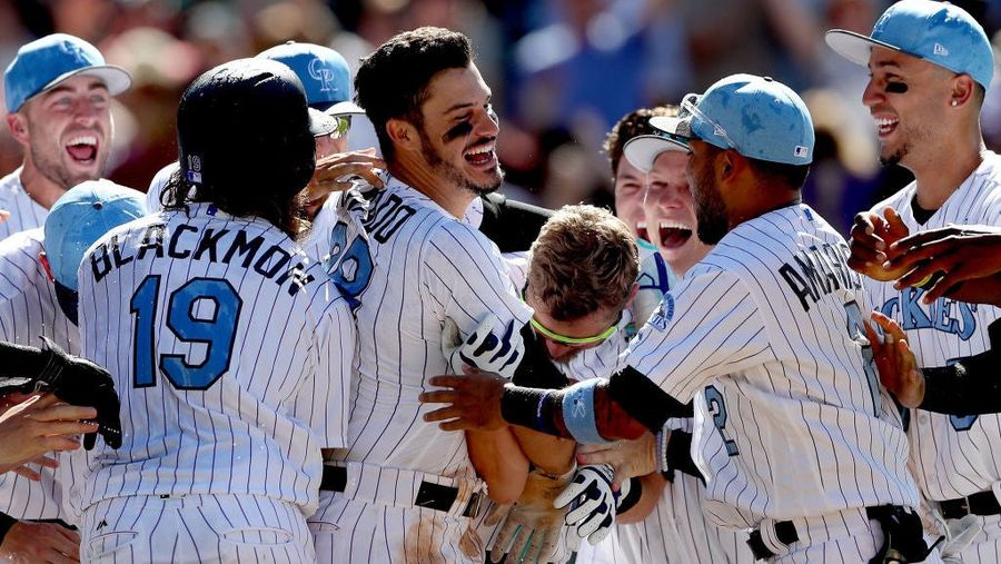 Nolan Arenado Completes Cycle With Come-From-Behind Walk-Off Dong, Is Rewarded With Bloodied Face