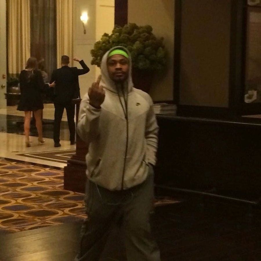 Marshawn Lynch Flips The Bird, Is Fed Up