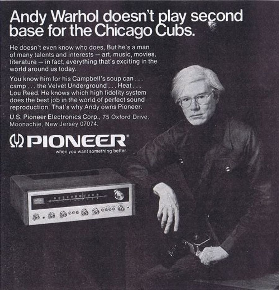 Andy Warhol Doesn't Play Second Base For The Chicago Cubs