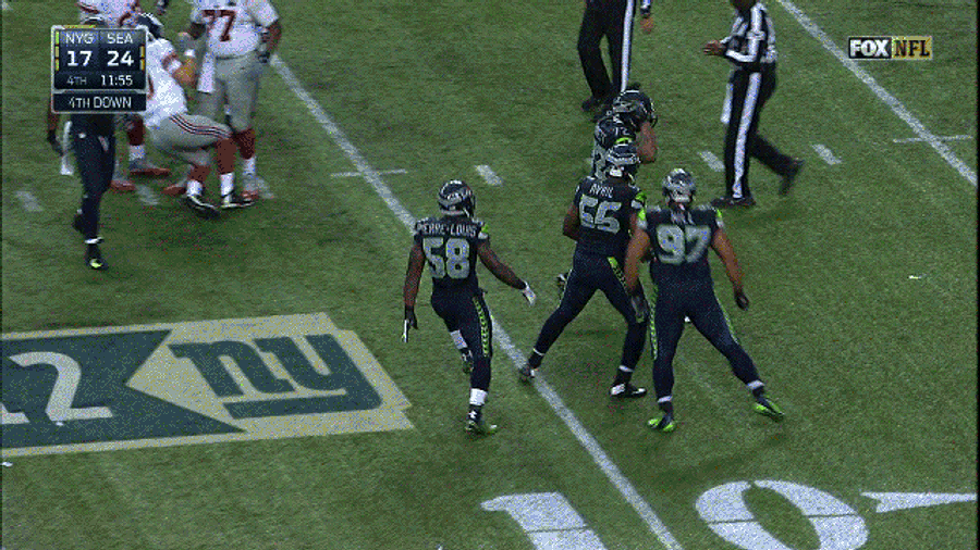 Here's Seattle's Michael Bennett Doing The Ravishing Rick Rude Taunt