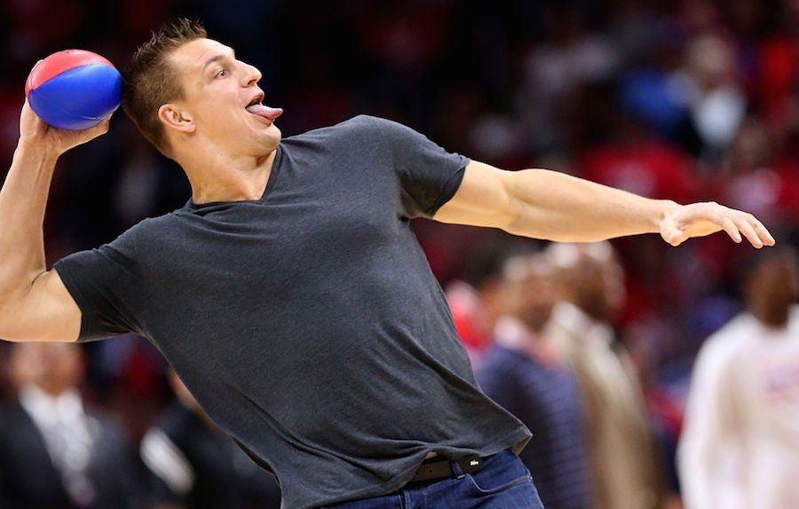 Rob Gronkowski Once Tanked A Free Throw To Keep His High School Basketball Team At 69 Points