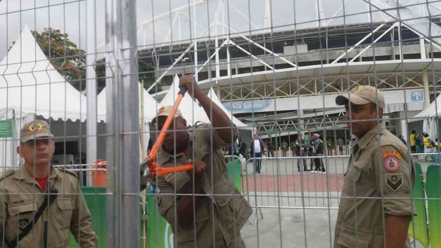With Heavy-Handed Symbolism, Officials Lose Keys To Olympic Stadium