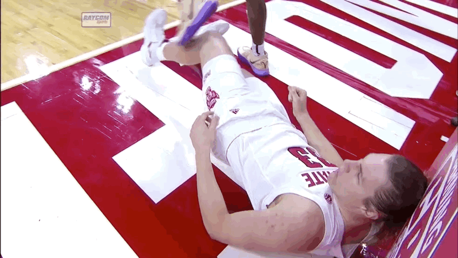 NC State Player Ejected For Flipping Opponent Down By The Ankle