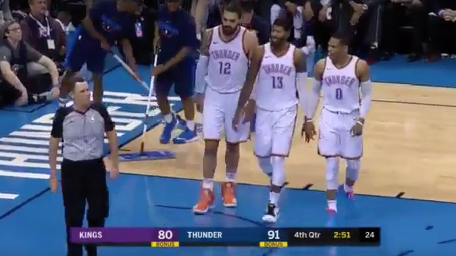 Carmelo Anthony After Russell Westbrook&#39;s Ejection: &quot;I&#39;m Done With The Refs&quot;