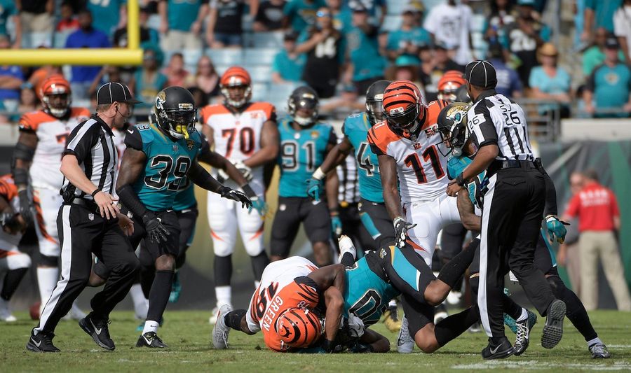 Report: Jaguars Security Prevented Jalen Ramsey From Fighting A.J. Green In The Locker Room<em></em>