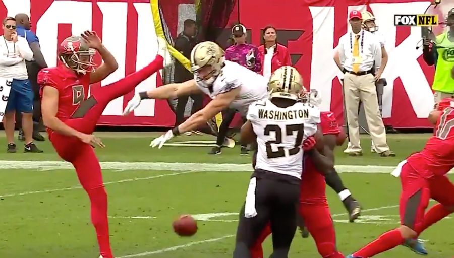 The Bucs Had A Punt Blocked By A QB Named Taysom