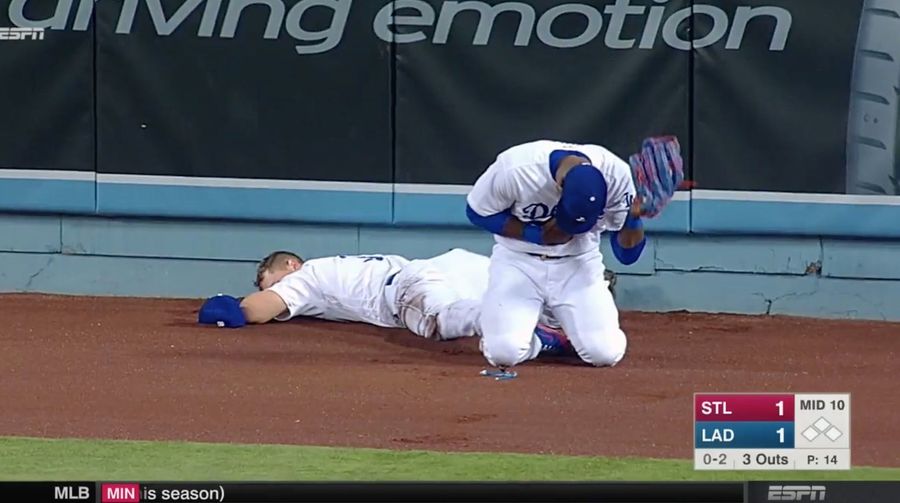 Yasiel Puig, Joc Pederson Destroy Each Other In Nasty Collision