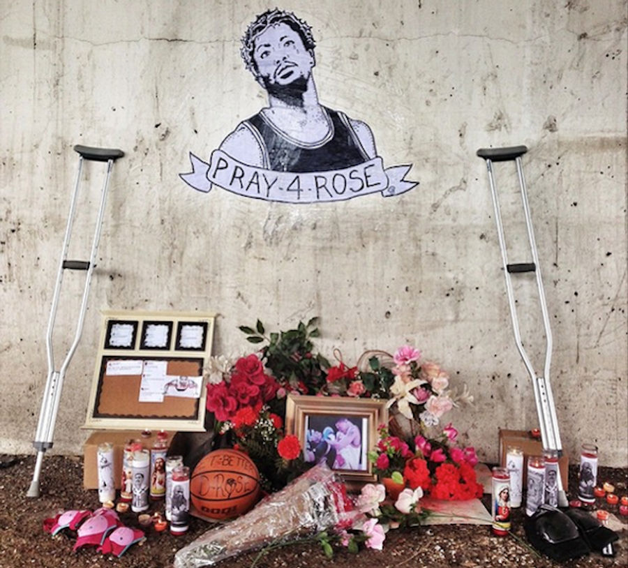 Chicago Artist&#39;s Shrine To Derrick Rose Is The Saddest