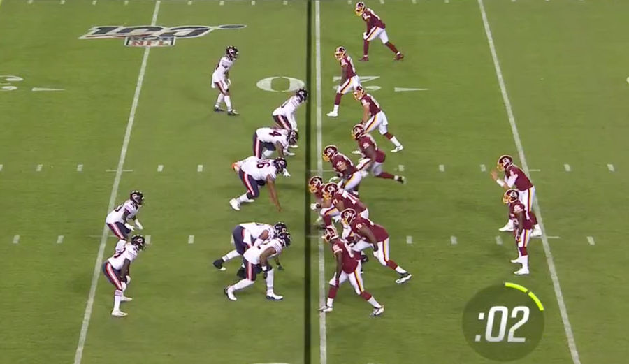 You Will Never Unsee Morgan Moses's Hasty Right Leg