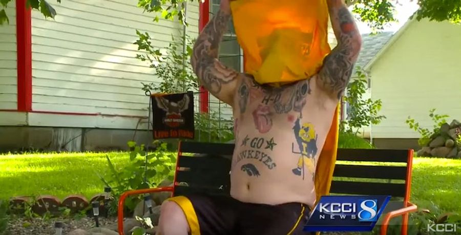 Bask In The Aura Of This Tattooed Iowa Football Fan