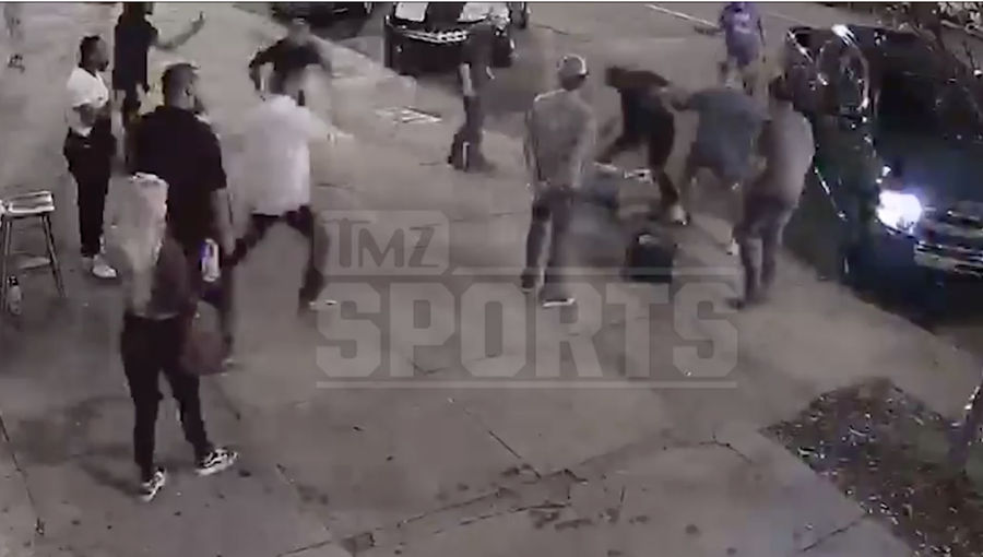 Guy In Charge Of Protecting Cam Newton On The Field Couldn't Protect Himself From Getting Knocked Out On The Street