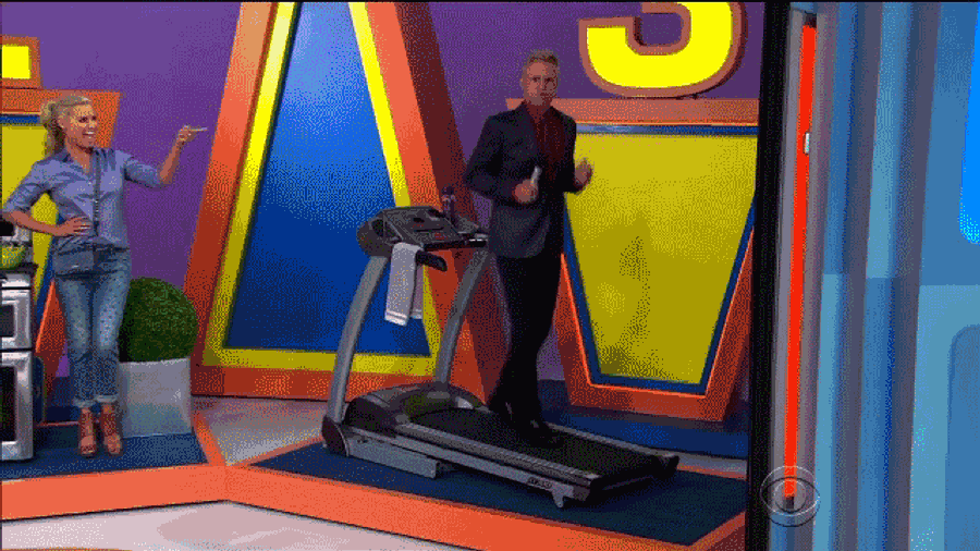 <i>Price Is Right</i> Announcer Tries To Run Backward On Treadmill, Eats It