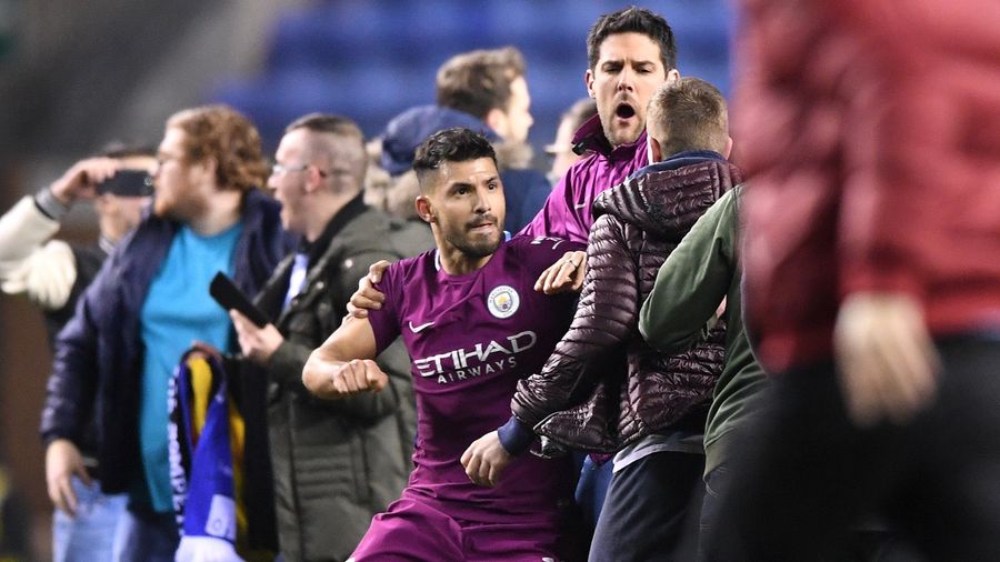Sergio Agüero Under Investigation After Squaring Up With Dumbass Pitch Invader
