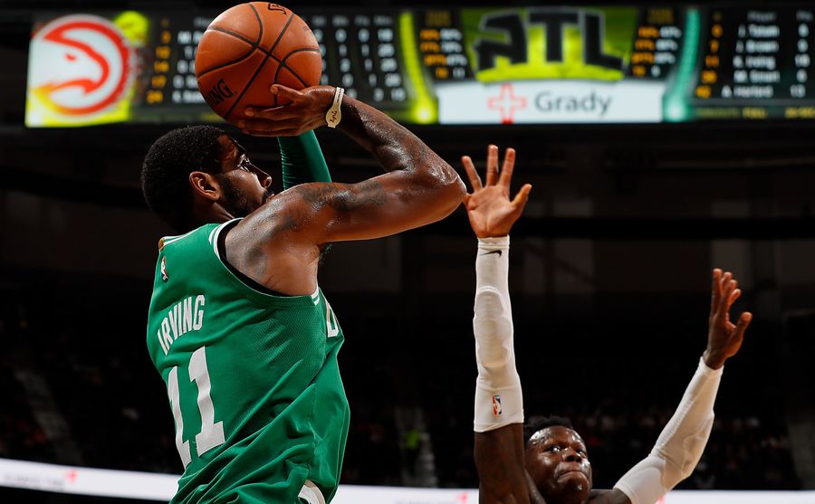 Kyrie Irving Roasts Some Hawks On A Spit