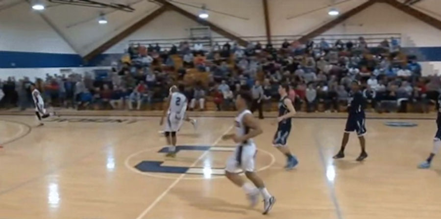 High School Player Throws Behind-The-Back Alley-Oop From Half Court