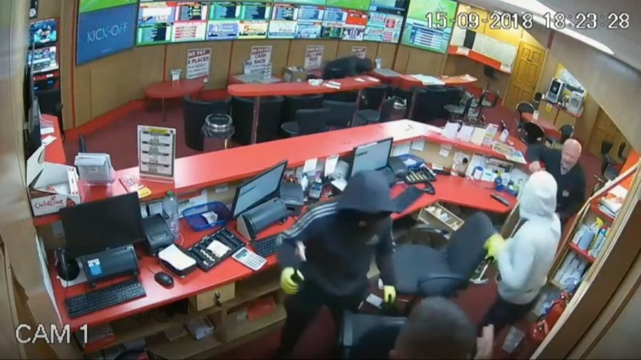Auld Lad At Ireland Bookie Shop Thwarts Three Armed Robbers