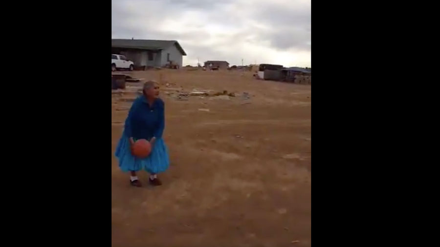The Sports Highlight Of The Day Is This Grandma's Bank Shot