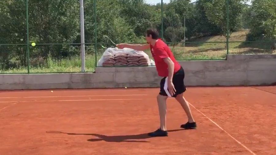 Boban Plays Tennis