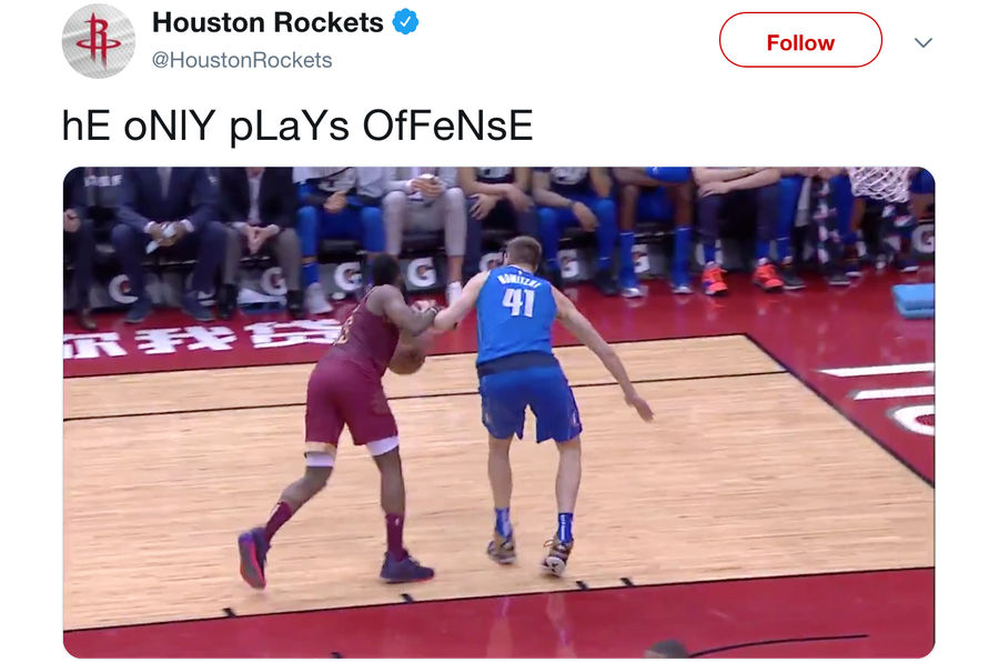 Thirsty Rockets Gloat Over Video Of James Harden Committing Grave Robbery
