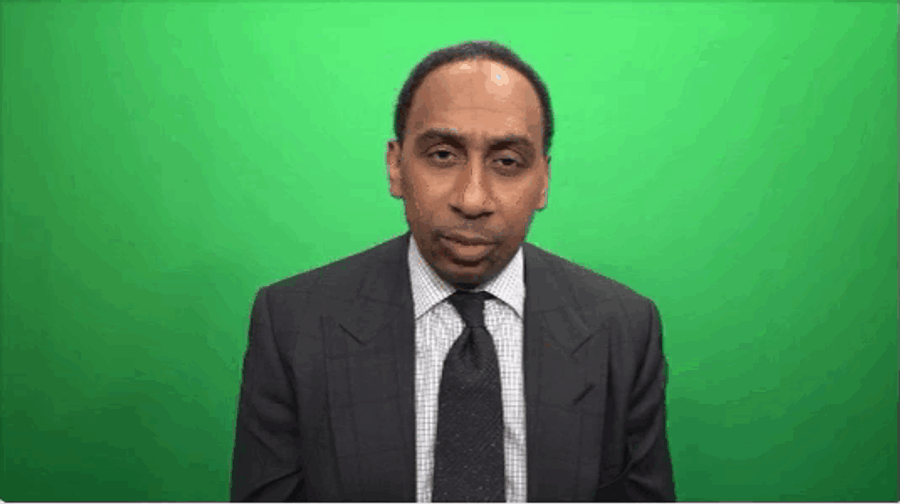 Stephen A. Smith Provides The Gift Of Himself Shouting Catchphrases In Front Of A Green Screen