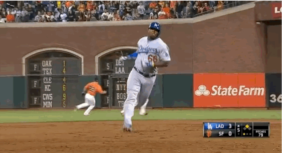 Yasiel Puig Hit Three Triples And Barely Broke A Sweat