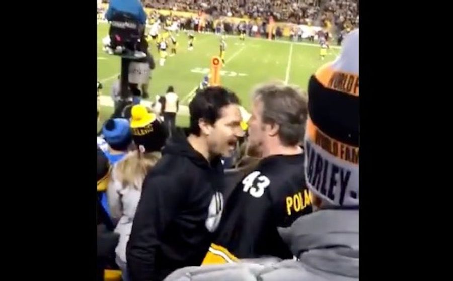 Steelers Fan Eats A Headbutt, Refuses To Stay Down