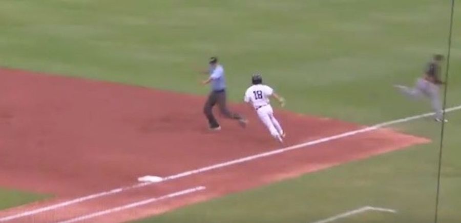 What Do We Think Happened In Right Field On This Bunt Home Run?