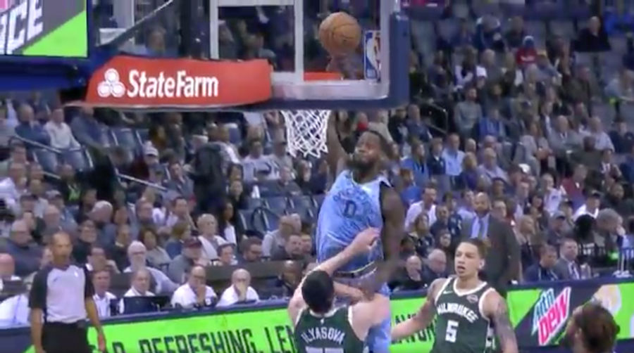 JaMychal Green Wrecks Ersan Ilyasova And His Wasted Theatrics With A Thunderous Dunk<em></em>