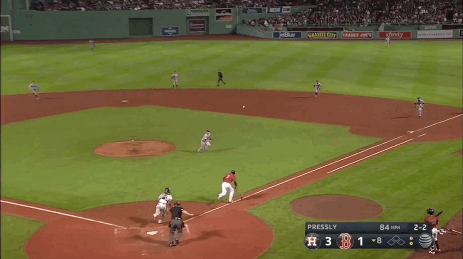 Ryan Pressly Seals MLB Record For Scoreless Appearances With Athletic Diving Throw