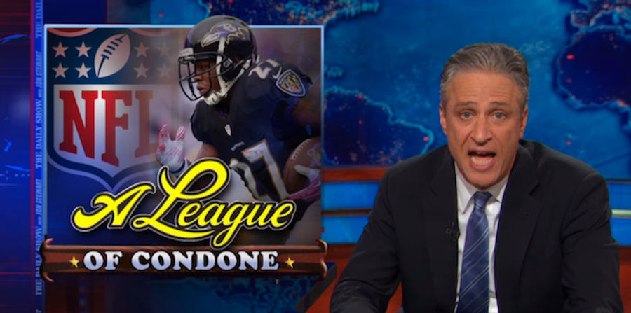 <em>The Daily Show</em> Takes On The NFL&#39;s Bungling Of The Ray Rice Situation