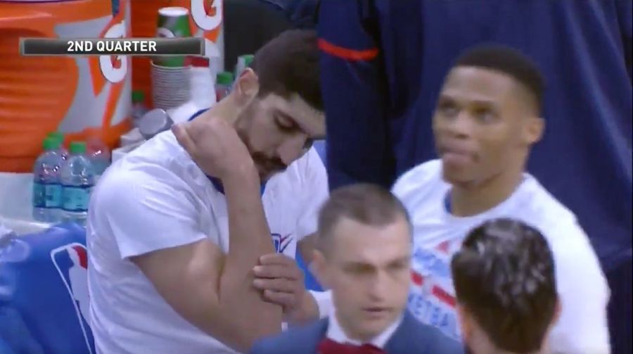 Enes Kanter Broke His Arm Punching A Chair [Update]