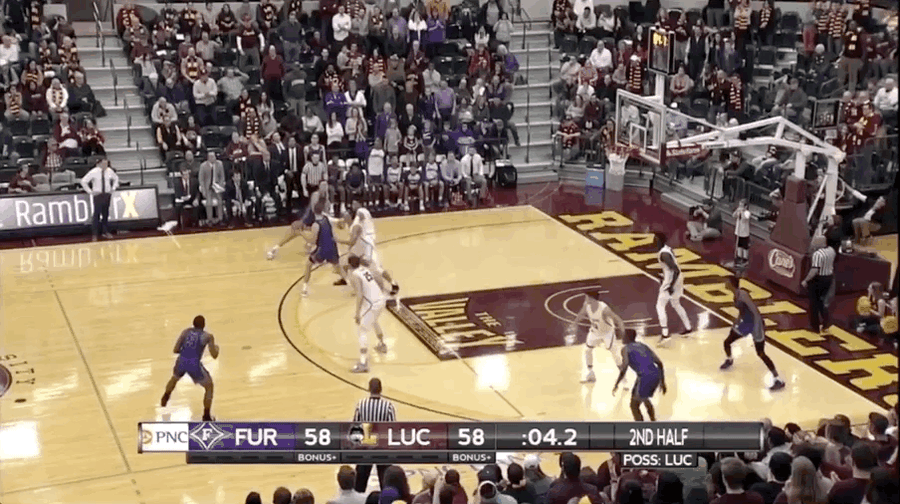 Furman Defeats Loyola-Chicago On Game-Winning Baptism