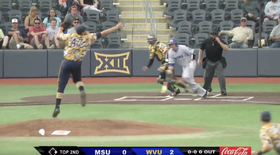 West Virginia Pitcher Plucks Line Drive Right Out Of The Air With His Bare Hand