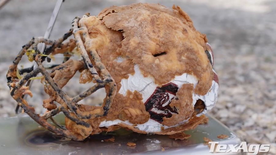 Cool New Tailgate Delicacy: Deep Fried Helmet