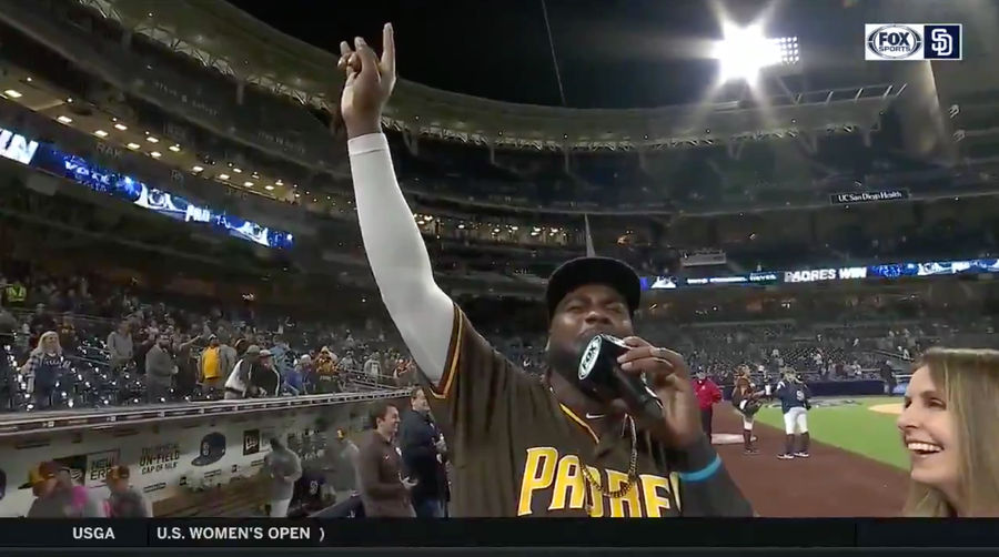Padres&#39; Franmil Reyes Serenades Home Crowd With Rendition Of &quot;I Will Always Love You&quot;