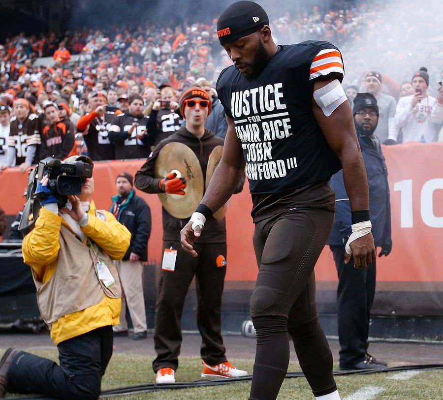 Cleveland Cops Demand Apology, Call Activist Browns Players "Pathetic"