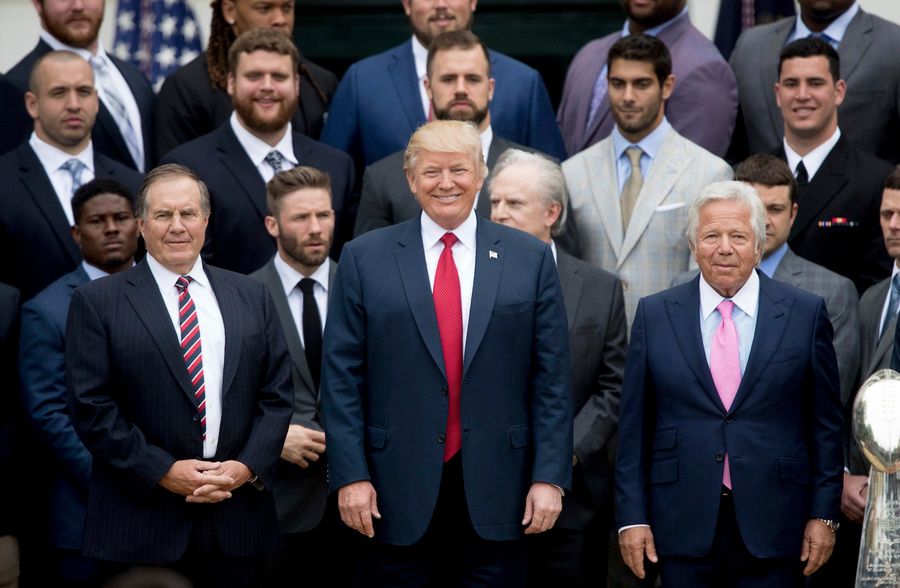 Donald Trump Celebrates His Very Good Friends, The Patriots, With A Dull Party<em></em><em></em>