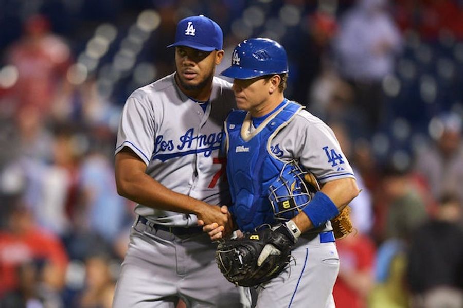 Dodgers Catcher Hurts Himself Celebrating Josh Beckett's No-Hitter