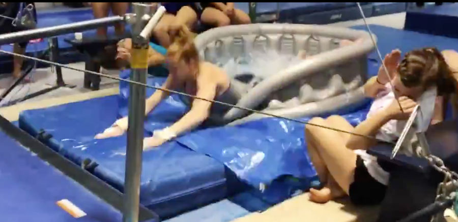 Pitt Gymnasts Belly Flop Into Ice Water As A Training Exercise