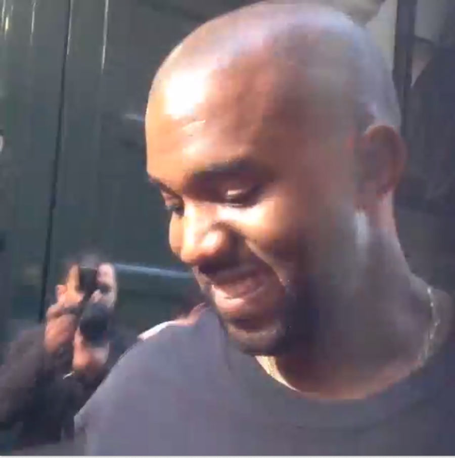 Kid Asks Kanye To Sign His Yeezys; Kanye Tells Him They Are Fake