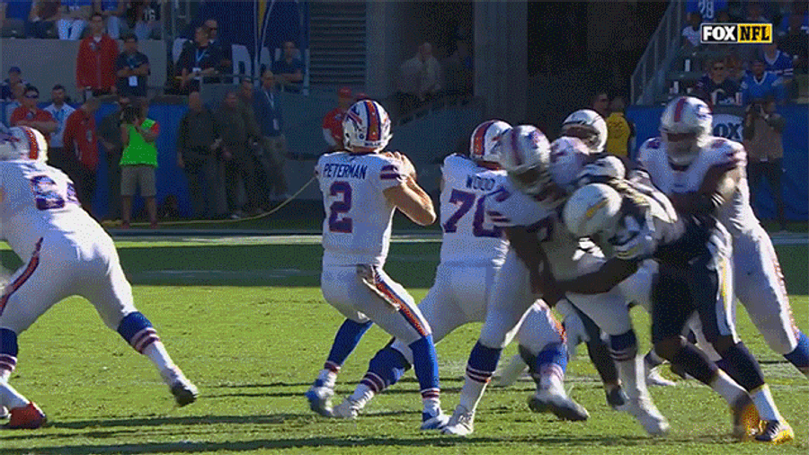 Bad Quarterback Performance Of The Week: Nathan Peterman Is Sent To The Slaughter