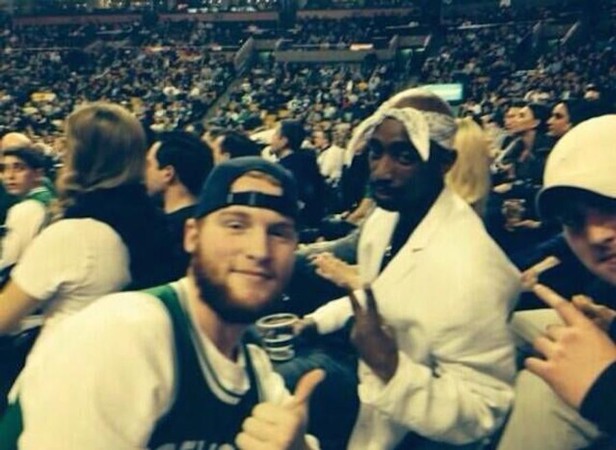With Celtics Losing Big, Fans Cheer For Tupac Lookalike In Stands