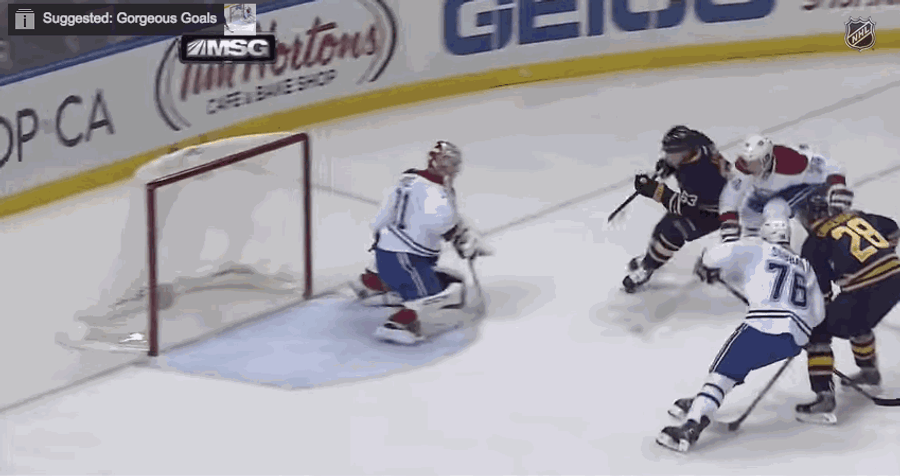 Tyler Ennis Scores No-Look Backhanded Goal While Falling Over