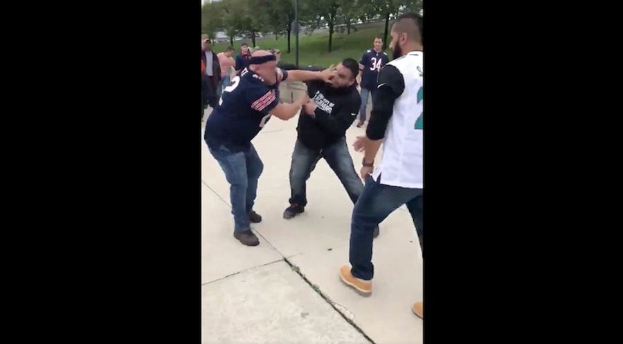 Bears Fan And Jaguars Fans Fight To Defend The Honor Of Their Terrible Teams