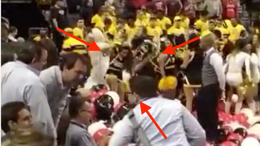 VCU Cheerleader Takes Out Her Rage At Losing On Some Defenseless Balloons