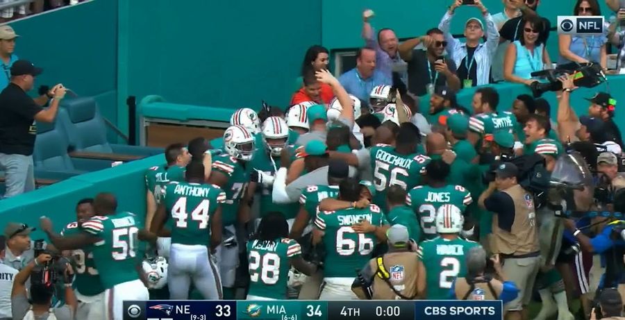 Dolphins Topple Patriots On Miraculous, Nice Walkoff Lateral Play